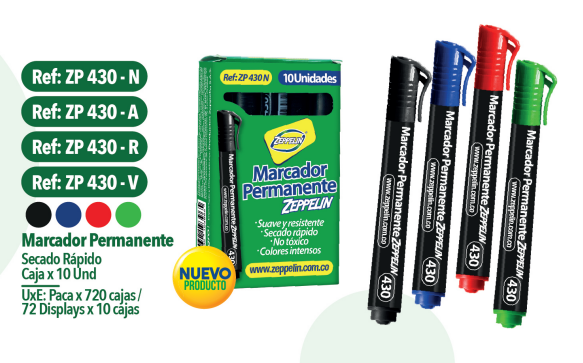 MARCADOR PERMANENTE ZEPPELIN X UND