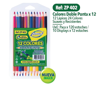 COLOR ZEPPELIN DP 4MM X 12 ZP 402