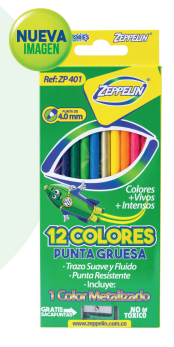 COLOR ZEPPELIN 4MM X 12 ZP 401