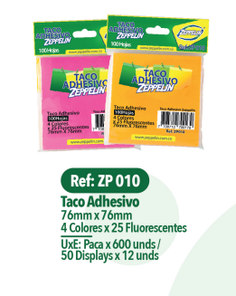 MEMO ADHESIVO X100H ZEPPELIN