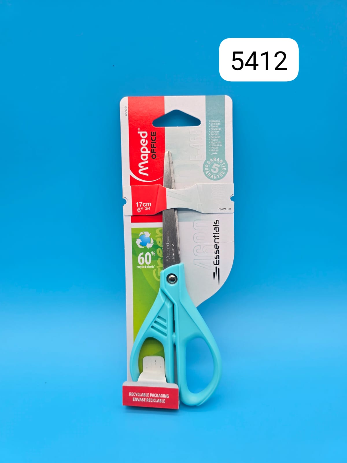 TIJERA ESSENT GREEN 17CM SIMET MAPED