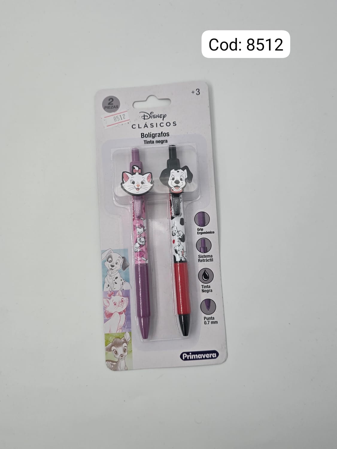 LAPICERO PRIMAVERA PERSONAJES X2 CON APLIQUE