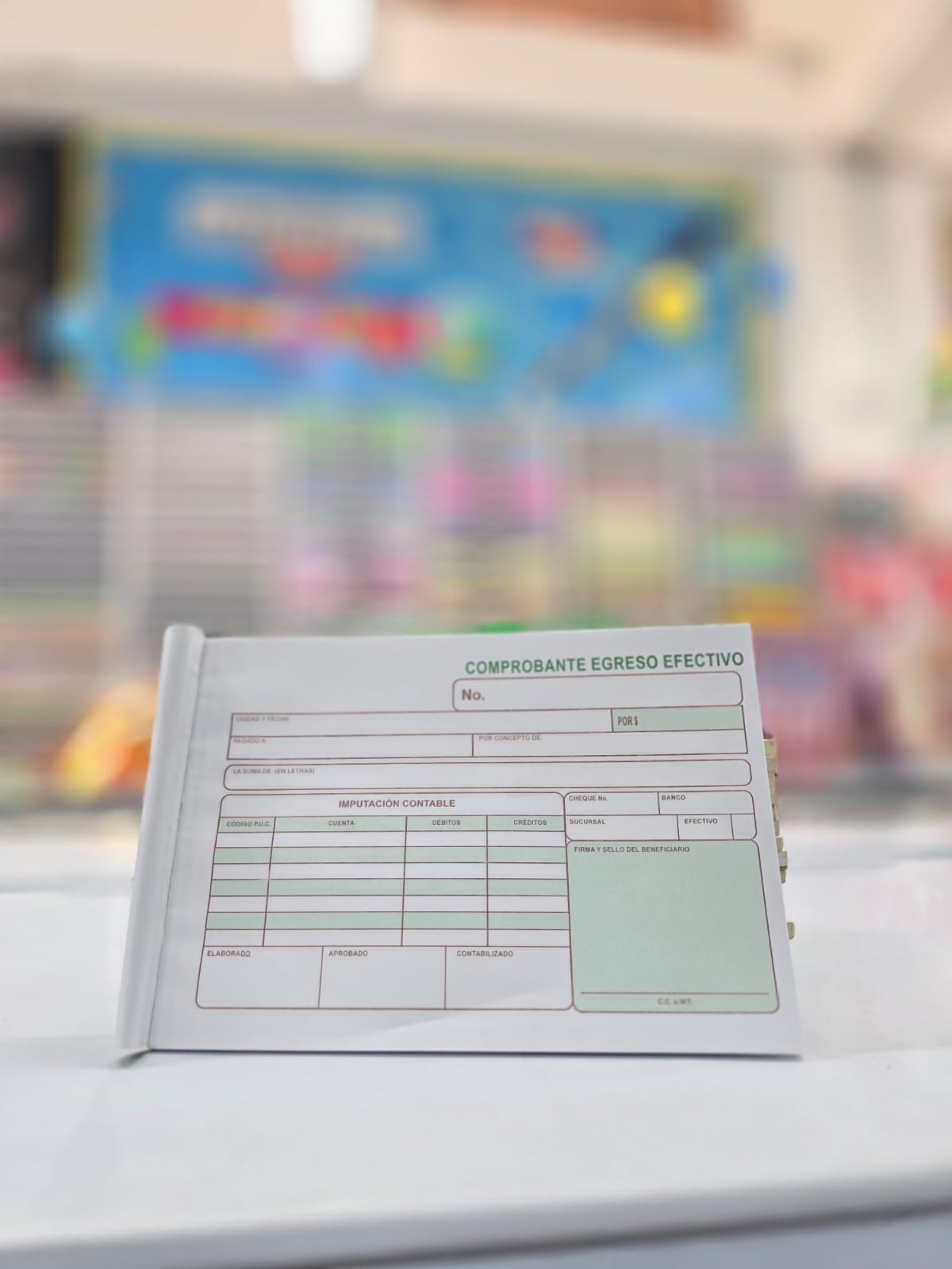 COMPROBANTE EGRESO EFECTIVO