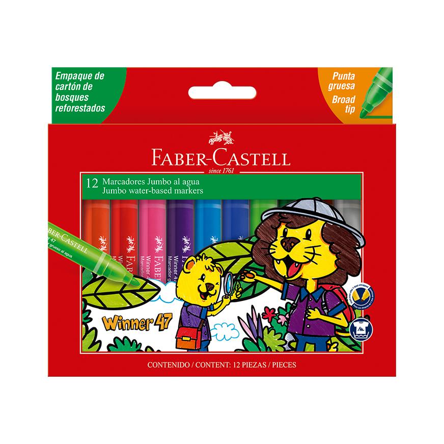PLUMONES JUMBO FBAER-CASTELL X10