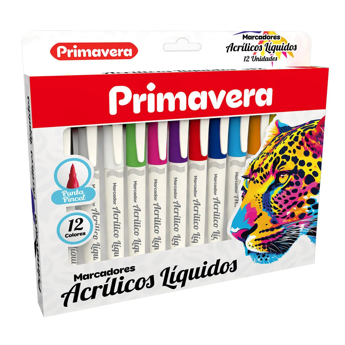 MARCADOR ACRÍLICO LÍQUIDO X 12 PRIMAVERA
