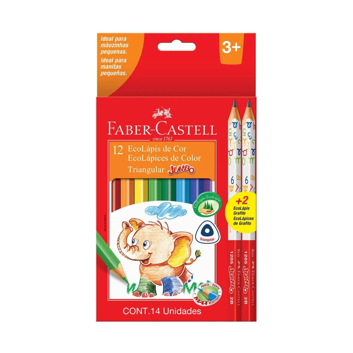 COLOR JUMBO FABER CASTELL X12 TRIANGULAR