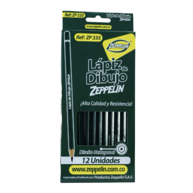 LAPIZ GRADUABLE PARA DIBUJO SURTIDO ZEPPELIN X12