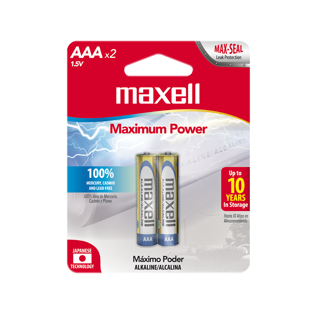 PILA ALCALINA AAA X2 MAXELL