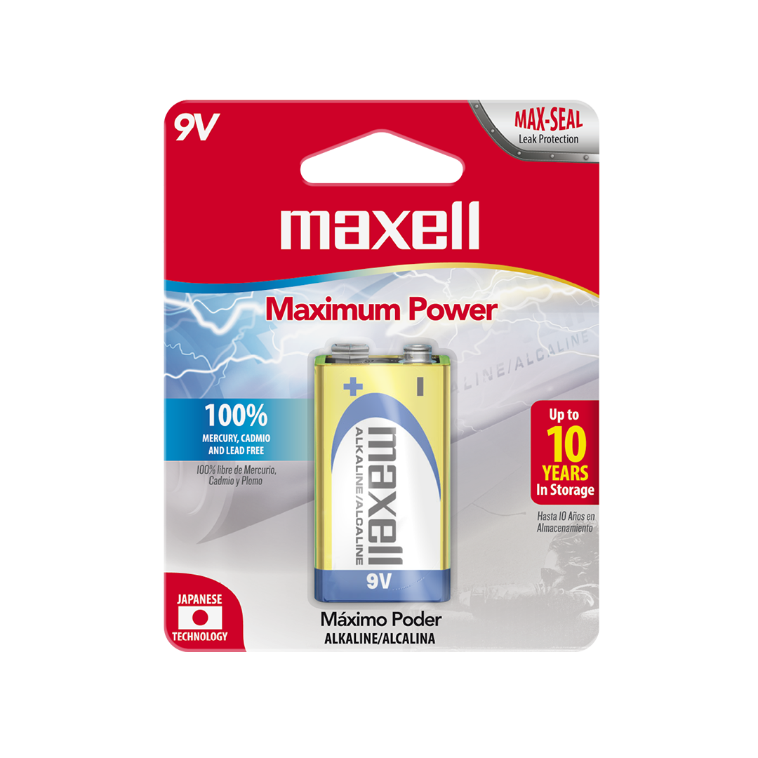 PILA ALKALINA 9 VOLTIOS MAXELL