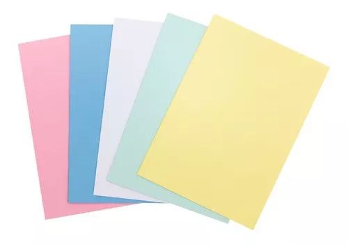 CARTULINA BRISTOL SURTIDA 1/8 PQT X7