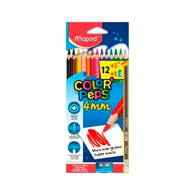 COLORES PEPS MAPED X 12