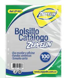 BOLSILLO CATALOGO CARTA SENCILLO X 100 UND