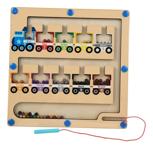 ABACO X 10-TABLERO IMAN COLORES