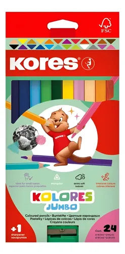 COLOR JUMBO KORES X 24