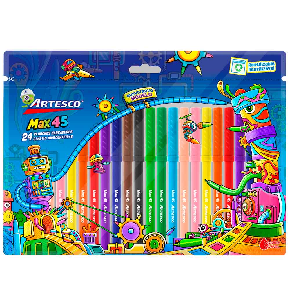 PLUMÓN ARTESCO X 24 MAX25