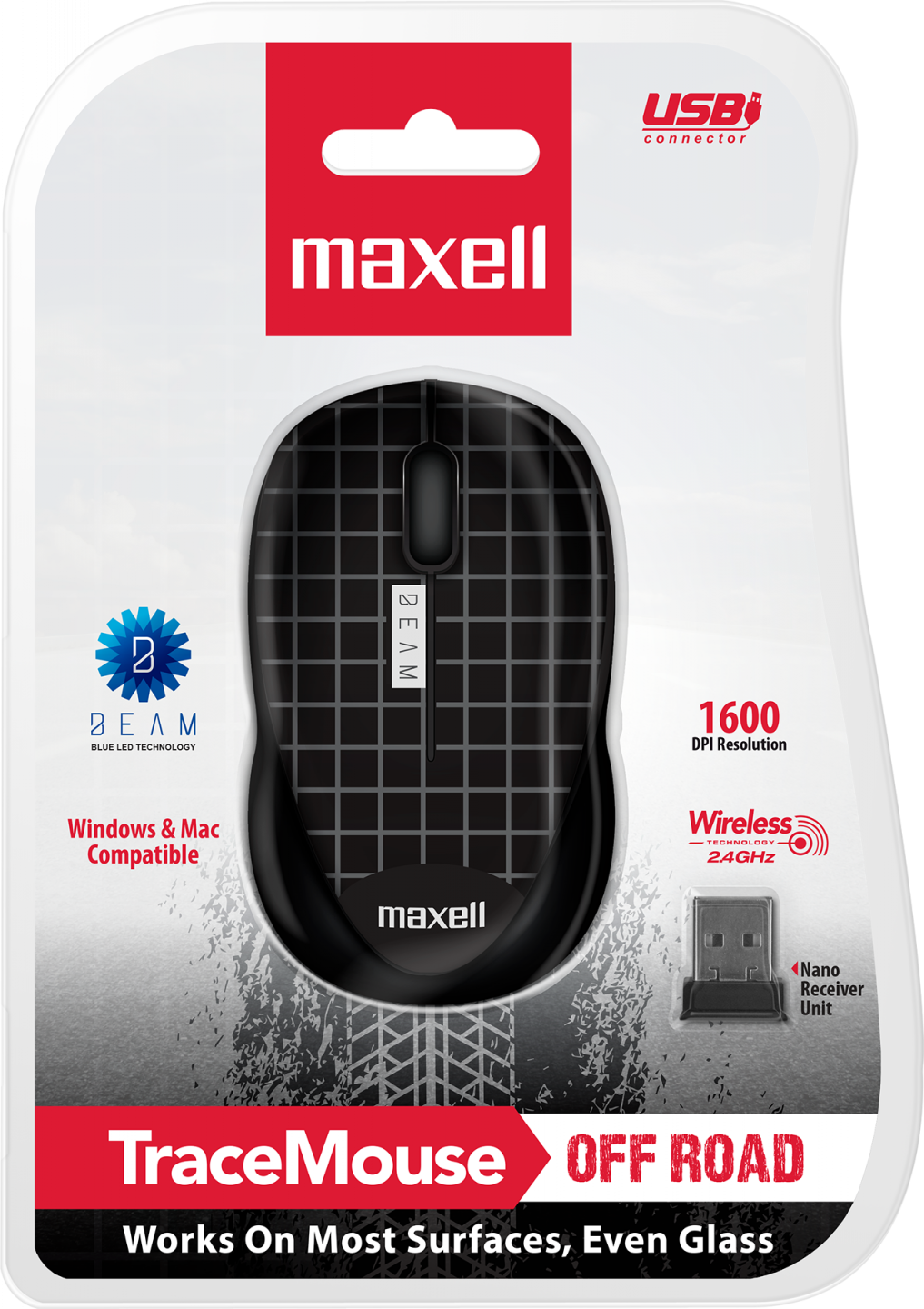 MOUSE INALAMBRICO TRACE MOW MAXELL