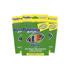 PLASTILINA CORTA X 9 ZEPPELIN ZP 701