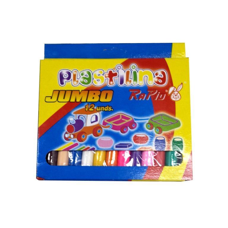 PLASTILINA JUMBO RAPID X12