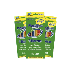 PLASTILINA LARGA X 9 ZEPPELIN ZP 702