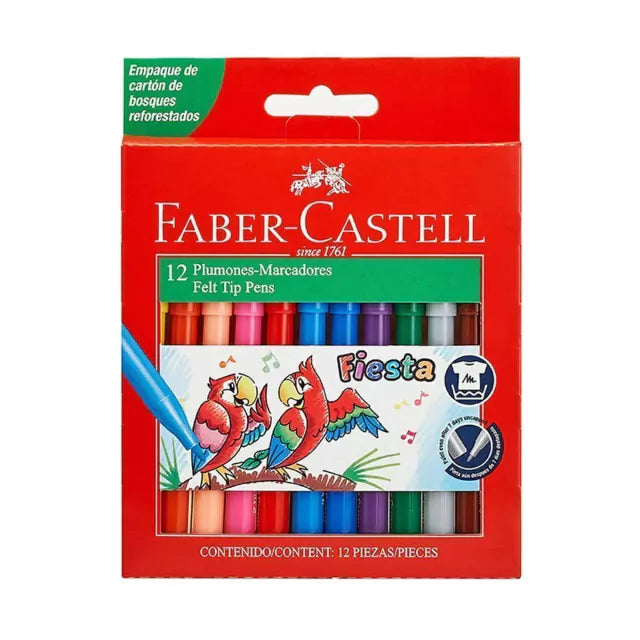 PLUMONES FIESTAX12 FABER-CASTELL