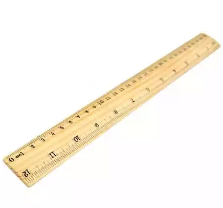 REGLA 30CM MADERA SENCILLA
