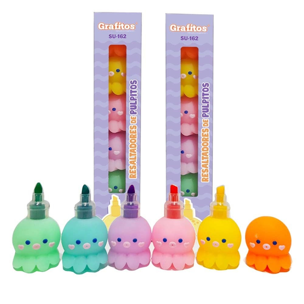 SET RESALTADOR CONO-PULPO GRAFITO