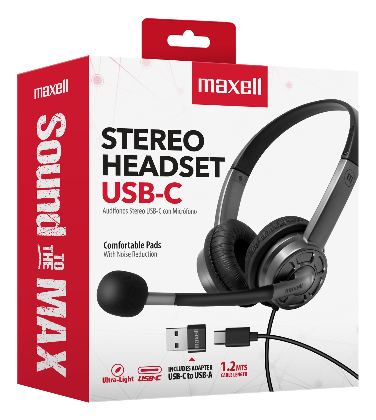 DIADEMA MAXELL CON MIC BOOM