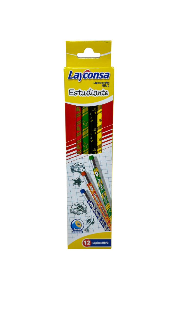 LAPIZ NEGRO ESTUDIANTE COLORES