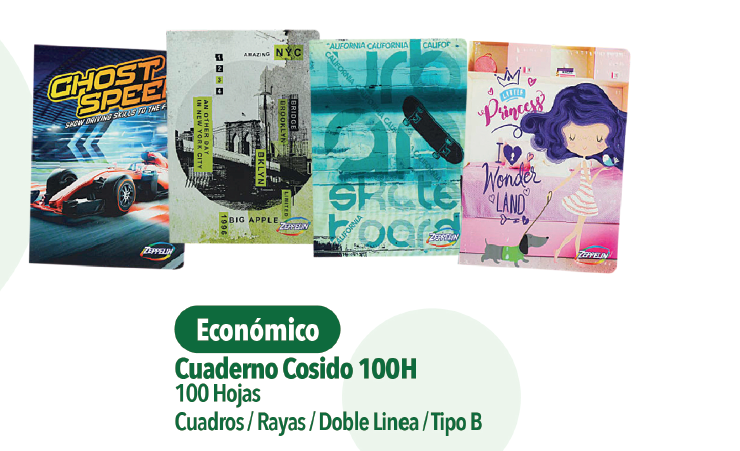 CUADERNO COSIDO 100HOJAS ECONOMICO