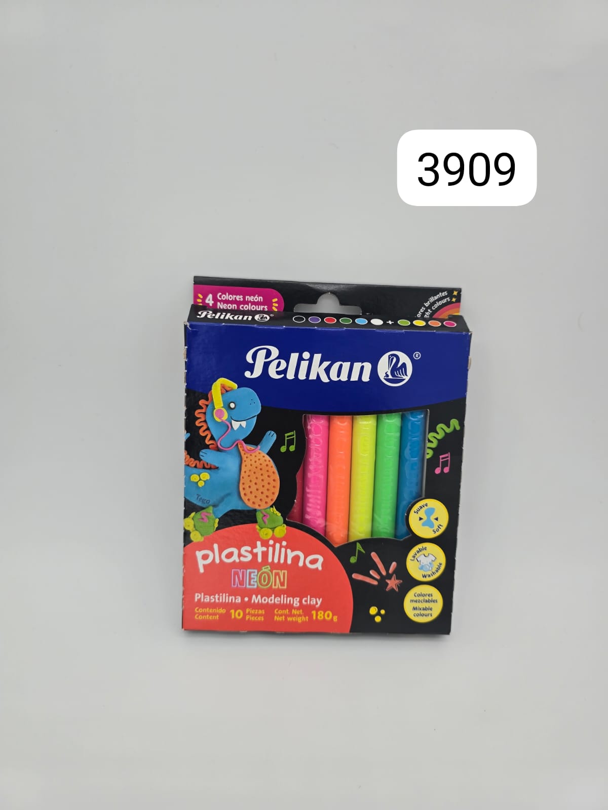 PLASTILINA LARGA X 12-10 PELIKAN