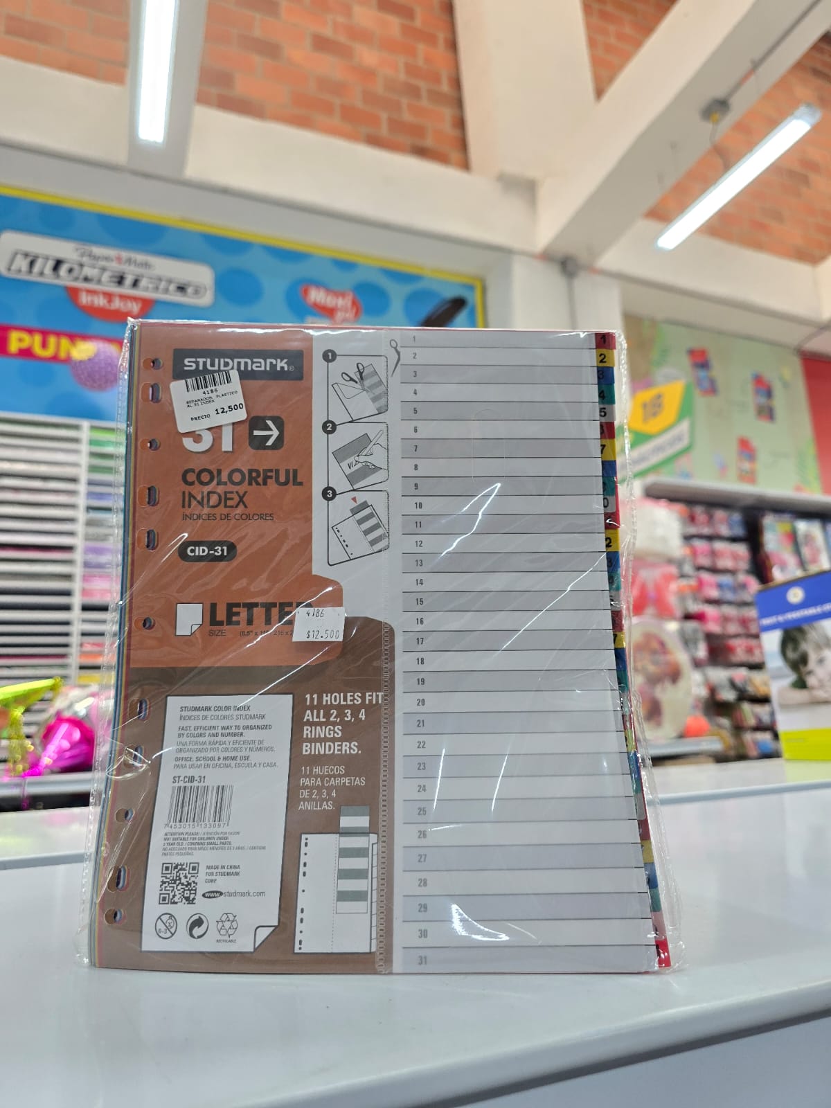 SEPARADOR PLASTICO 1 AL 31