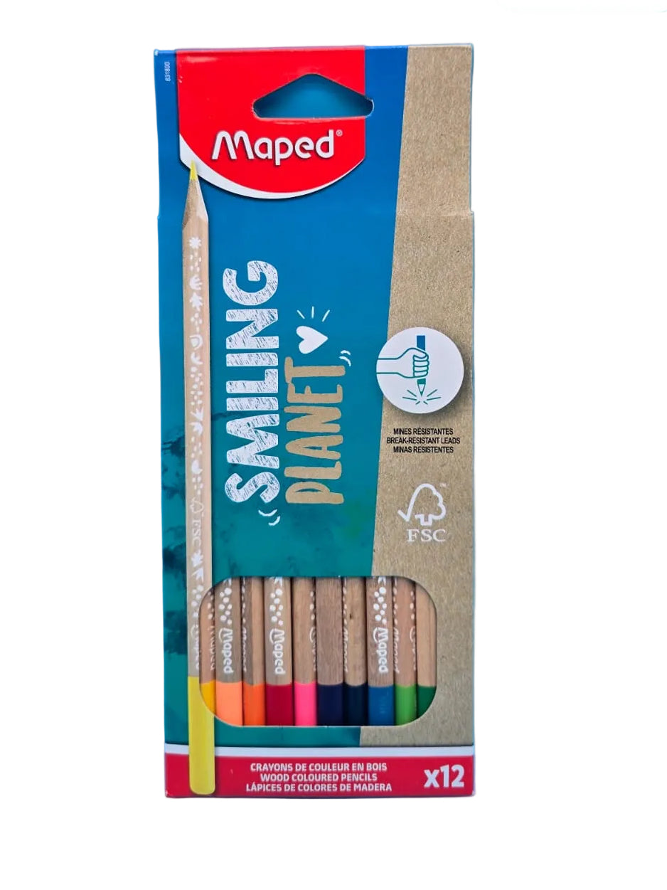 COLOR ECOLOGICO MAPED X12 SMILIN PLANET