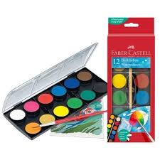 ACUARELA ESTUCHE FABER X12