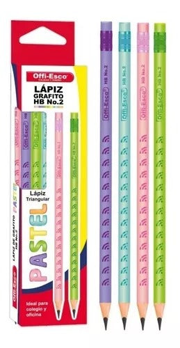LAPIZ NEGRO OFFI-ESCO PASTEL XUND