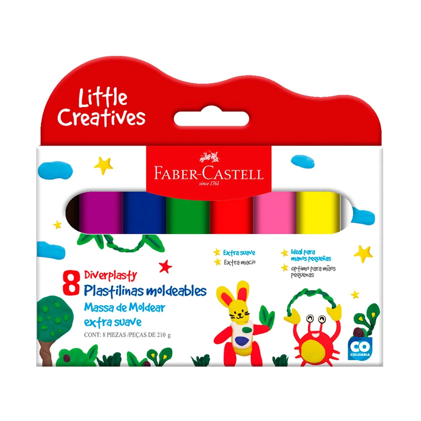 PLASTILINA X8 FABER-CASTELL