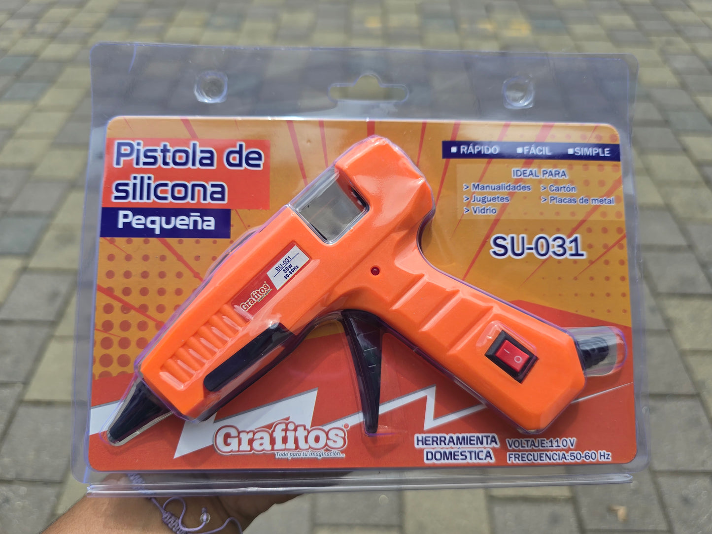 PISTOLA DE SILICONA PQ GRAFITO SU-031