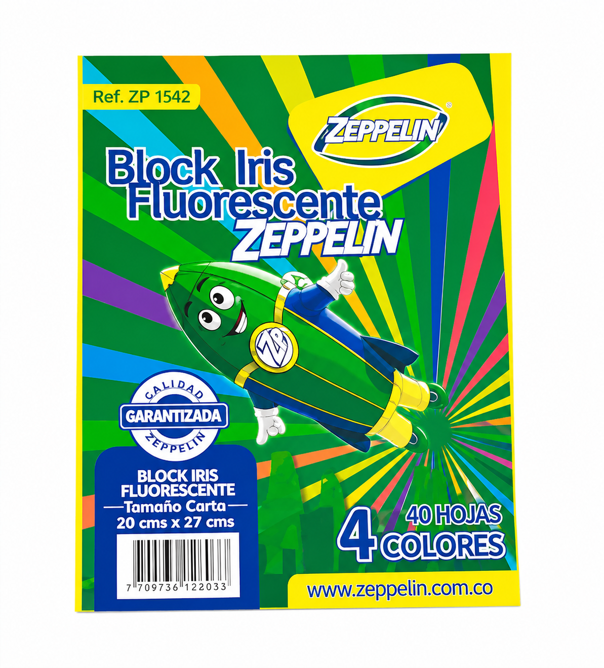 BLOCK IRIS FLUORECENTE ZEPPELIN FINO 183