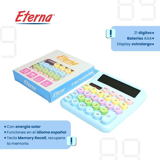 CALCULADORA ETERNA ET1021 12 DIG