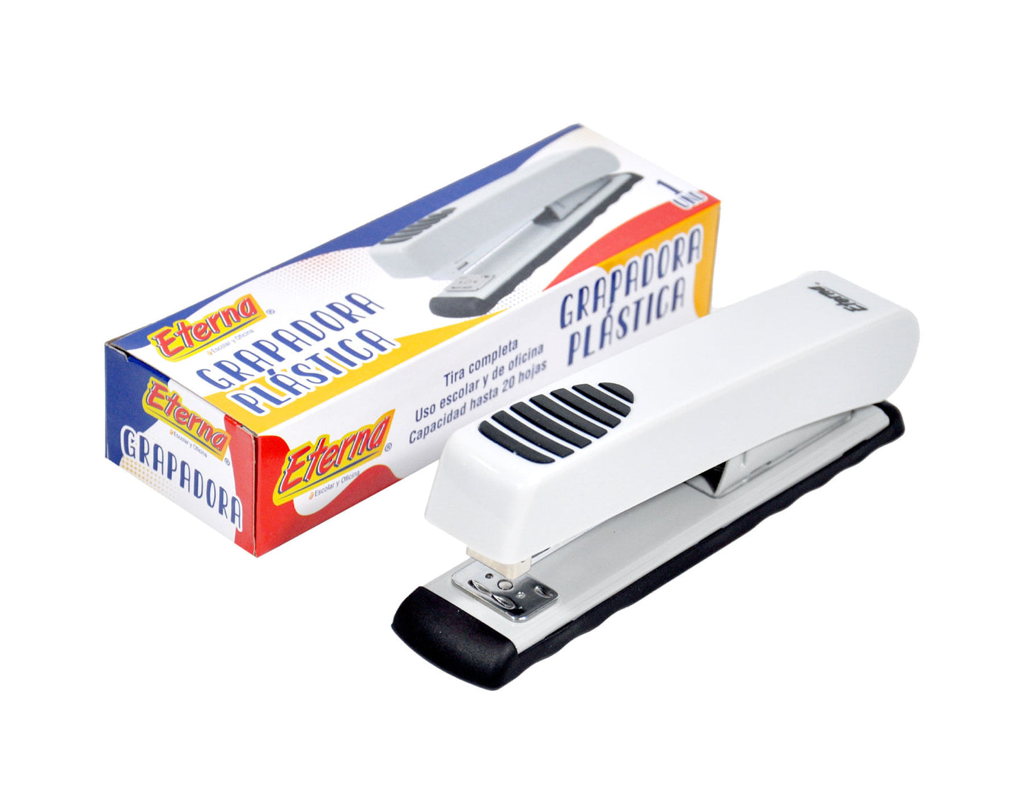 GRAPADORA PLASTICA ETERNA TIRA COMPLETA 26/6 -20 HOJAS ET720