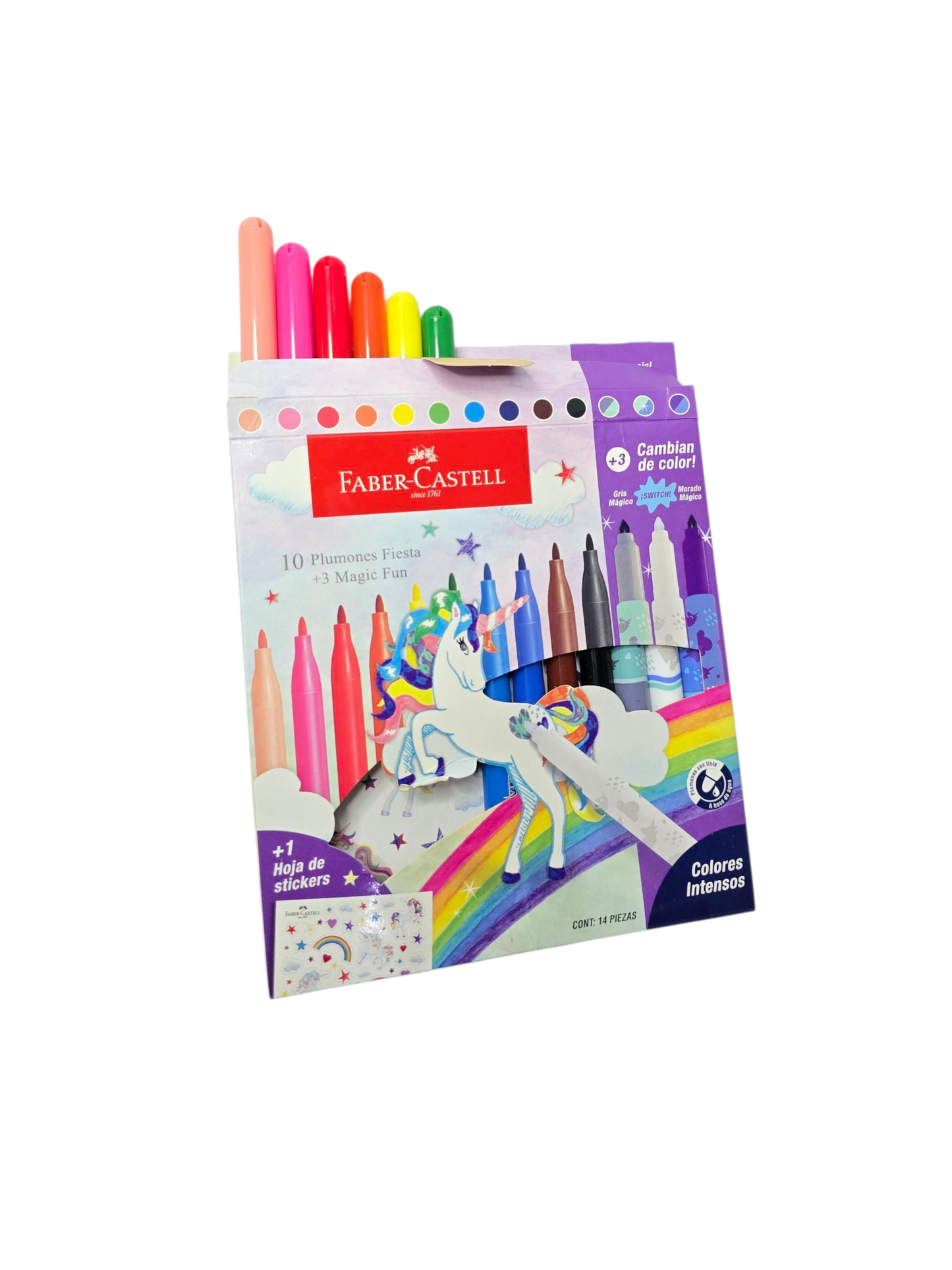 PLUMON FIESTA FABER-CASTELL UNICORNIO