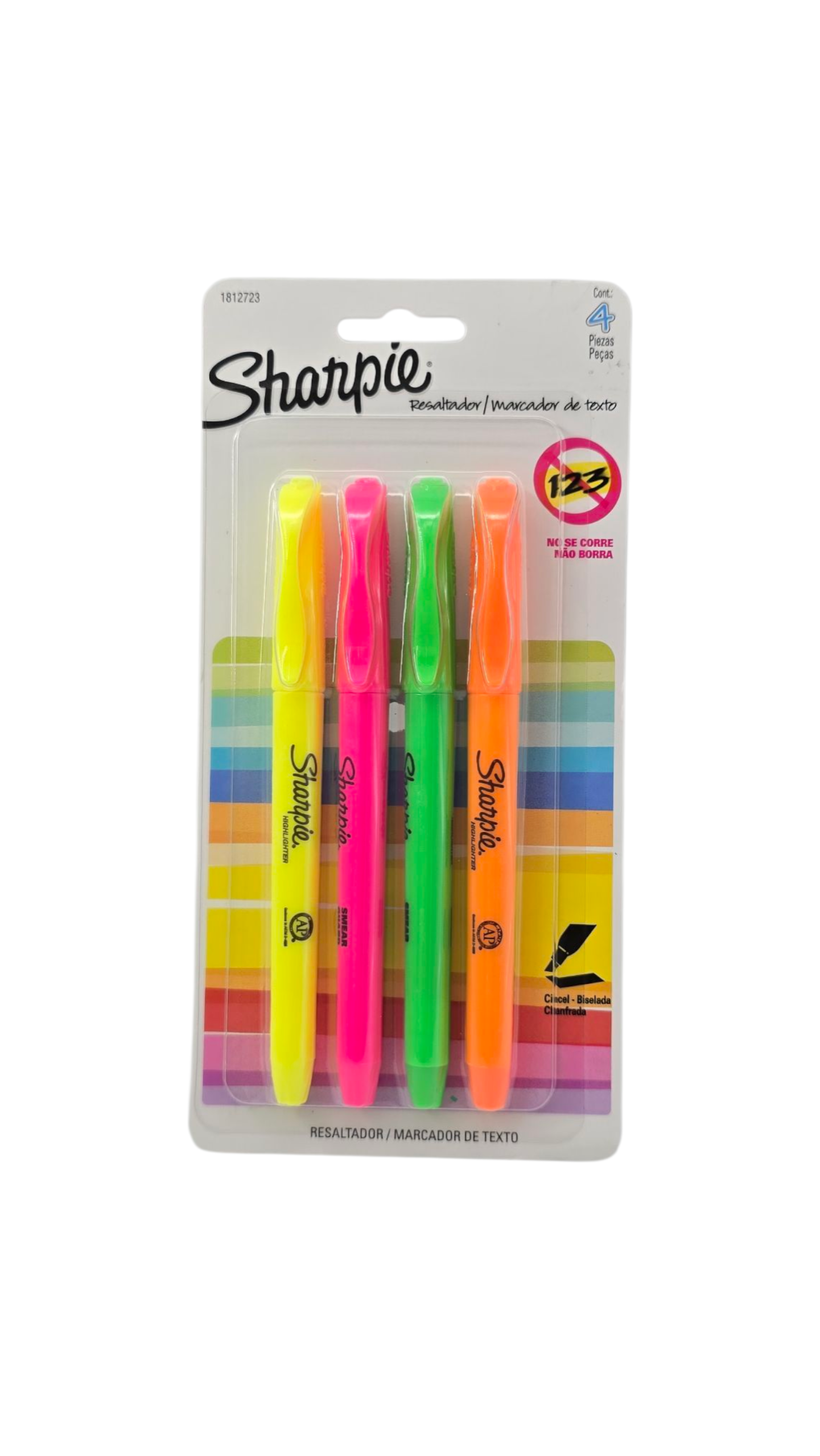 RESALTADOR SHARPIE DELGADO X4