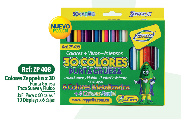COLOR UNIPUNTA X30 ZEPPELIN ZP408