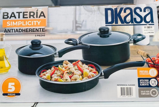 BATERIA 5 PIEZAS EN ANTIADHER  DKASA