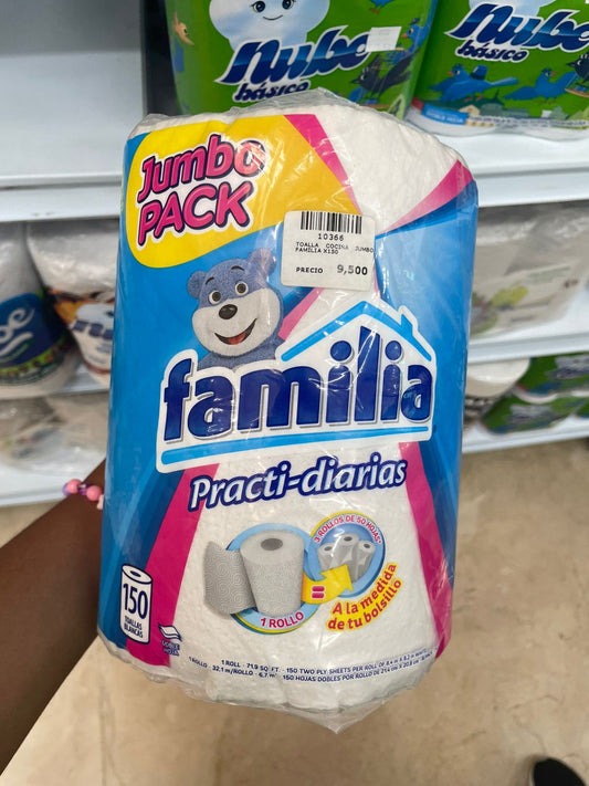 TOALLA COCINA JUMBO FAMILIA X150