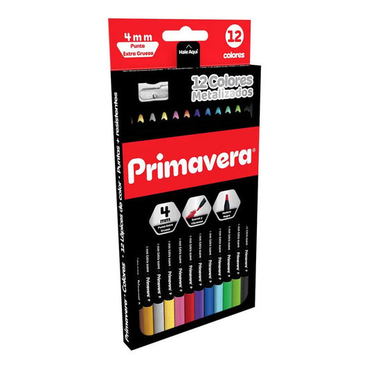 COLOR PRIMAVERA BLACK METALIZADO X12