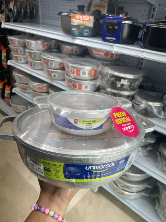 CALDERO METALICO UNIVERSAL 24CM+14CM