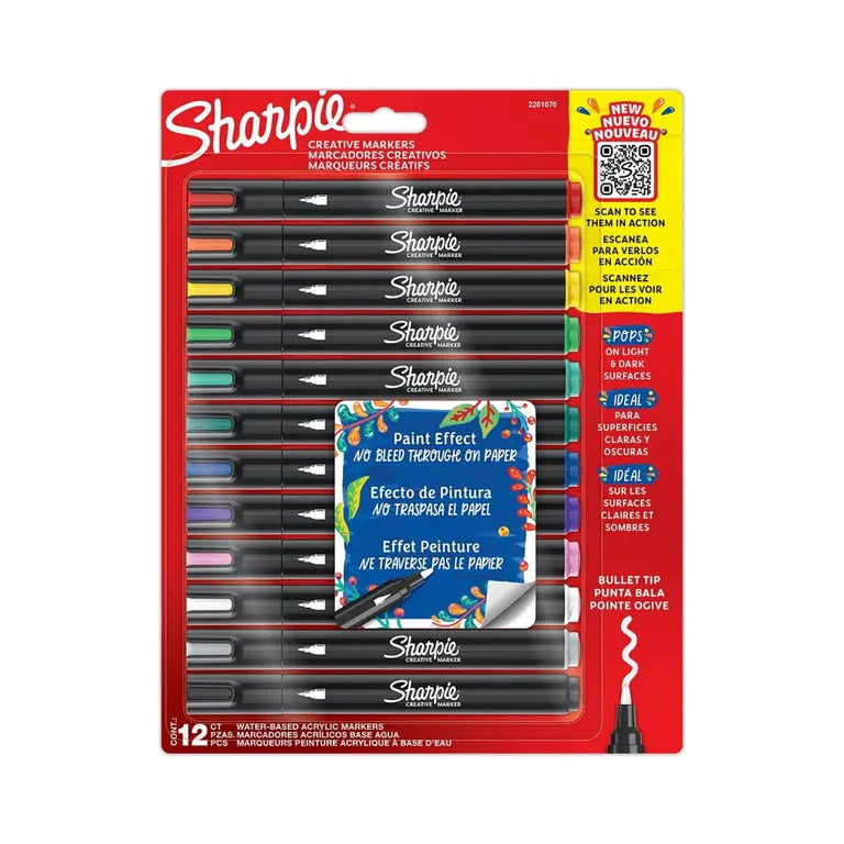MARCADOR ACRILICO SHARPIE X12