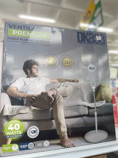 VENTILADOR PREMIUM DKASA RECARGABLE