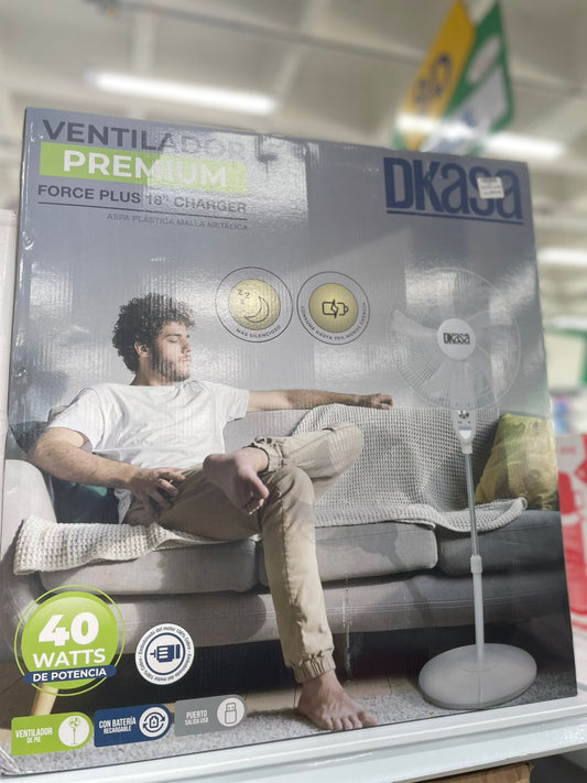 VENTILADOR PREMIUM DKASA RECARGABLE