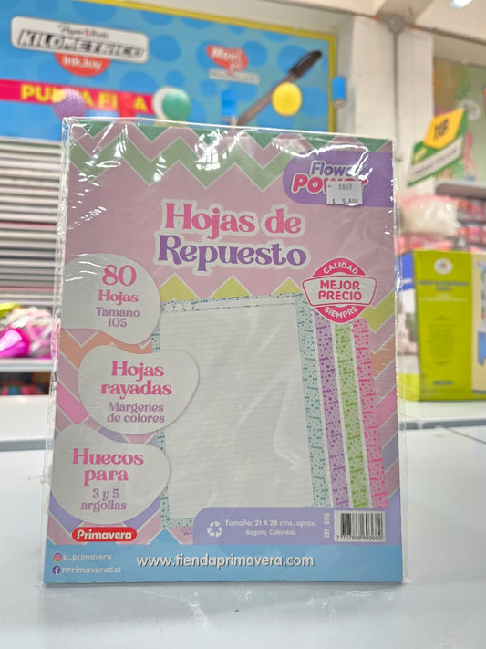 HOJA REPUESTO PRIMAVERA 105